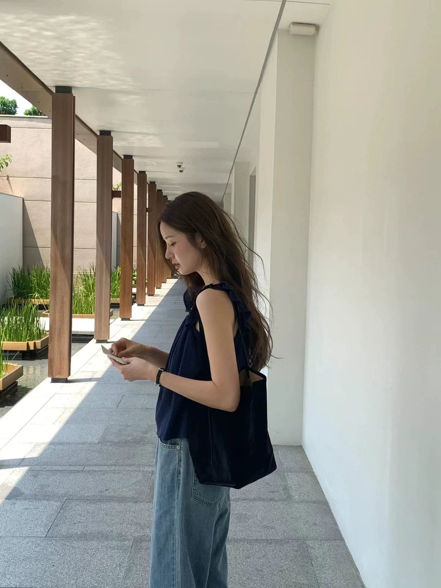 한 부서 단색 다용도 연령 감소 레이스 캐미솔 맨위 여성 상세 이미지 9