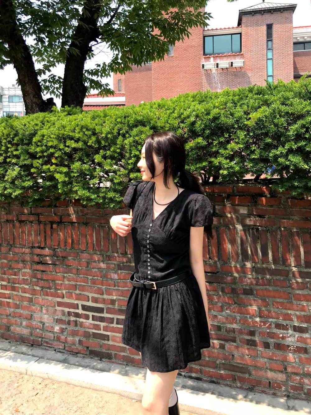 있음 창고 프랑스식 V넥 레이스 자수 스택 가져 가라. 다용도 달콤함 여성 드레스 상세 이미지 6