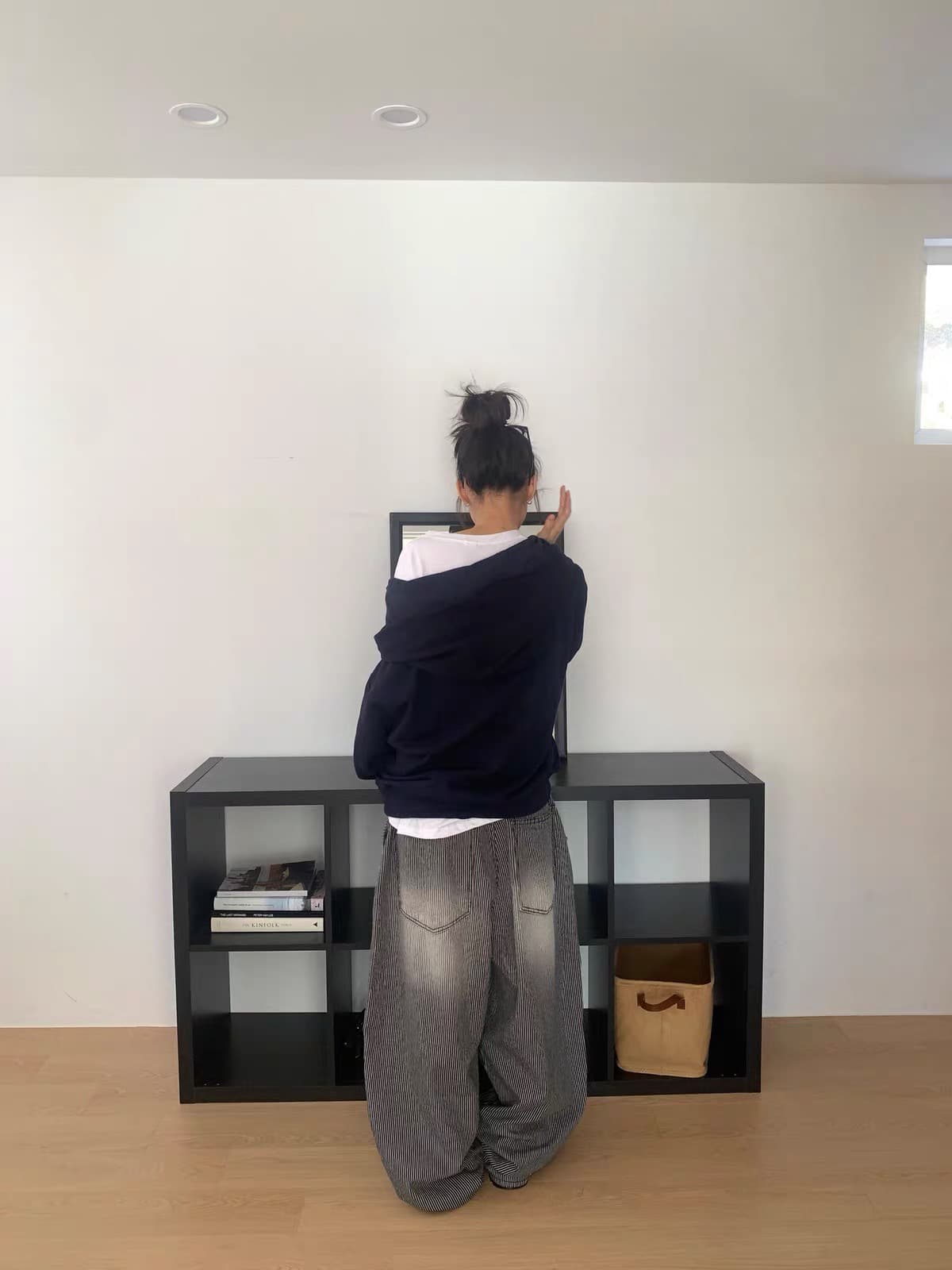 있음 창고 다용도 오프숄더 후드 티 스웨터 상세 이미지 7