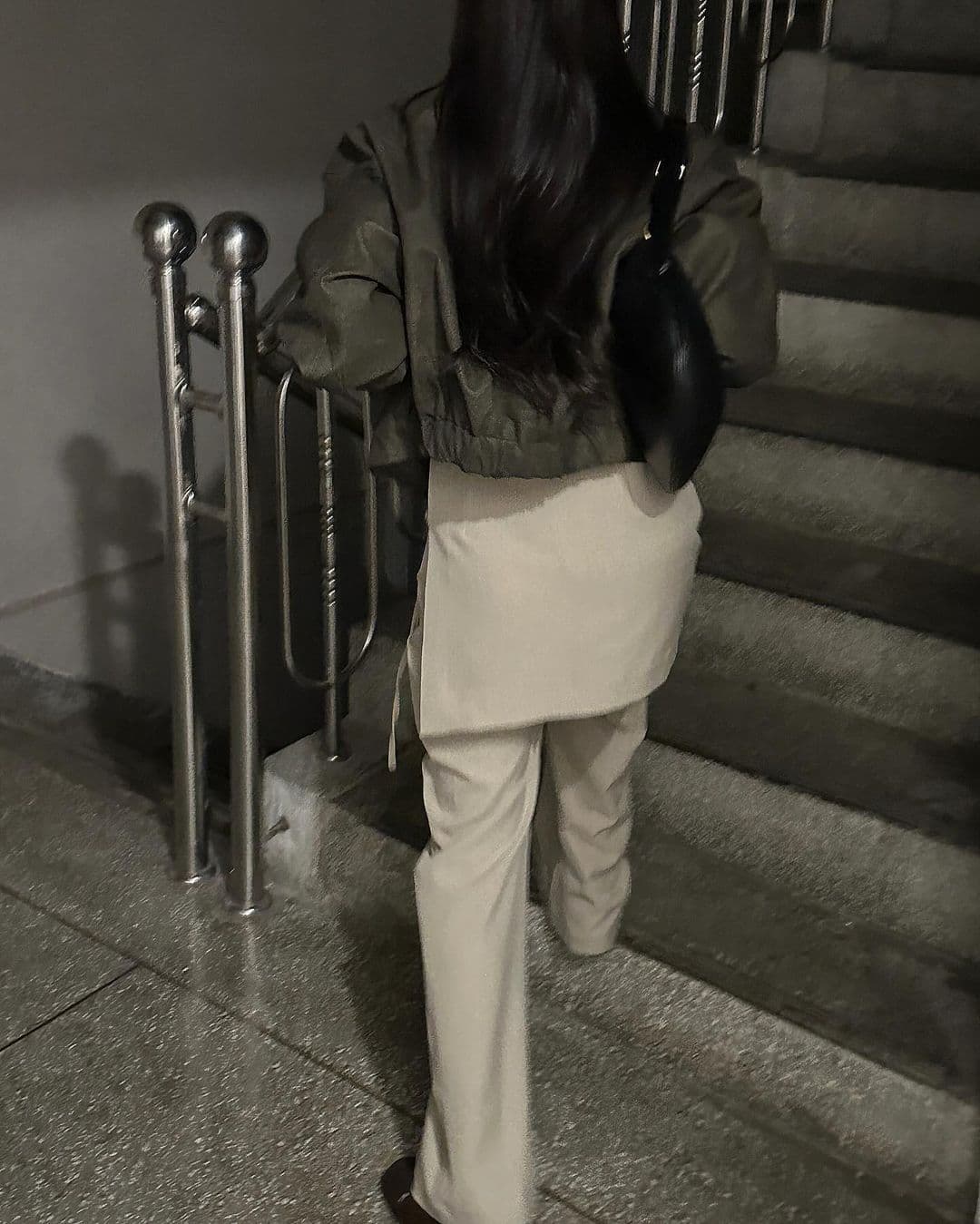 재고 있음 한국 chic 이른 가을 부츠컷 페이크 레이어드 정장 바지 긴 바지 캐주얼 바지 여성용 바지 상세 이미지 20