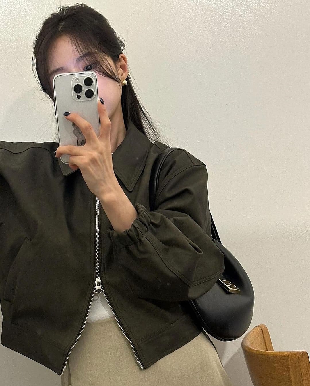 재고 있음 한국 chic 이른 가을 부츠컷 페이크 레이어드 정장 바지 긴 바지 캐주얼 바지 여성용 바지 상세 이미지 43