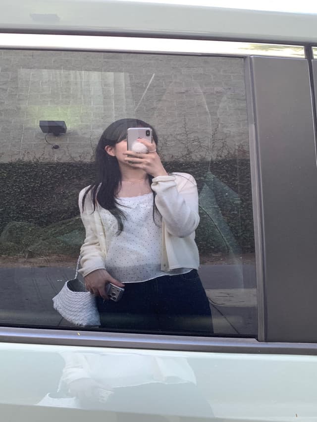한국 chic 봄날 질감 센스 도트 무늬 캐미솔 상세 이미지 18