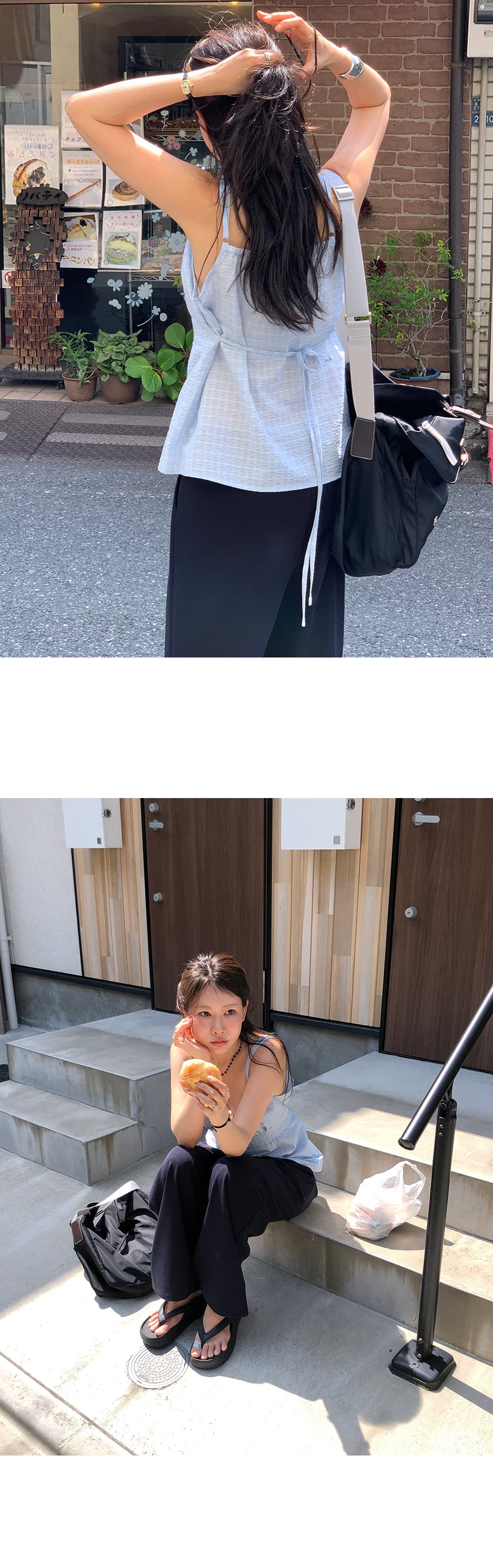 한국 ins 여름 체크무늬 캐미솔 상세 이미지 21