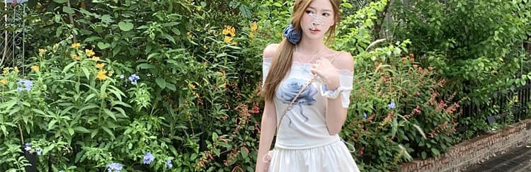 임산부 발레 바람 레이스 조각 케이크 반신 스커트 여성 여름 달콤함 화이트 하이웨이스트 한 마디 퍼프 미니 스커트 상세 이미지 34