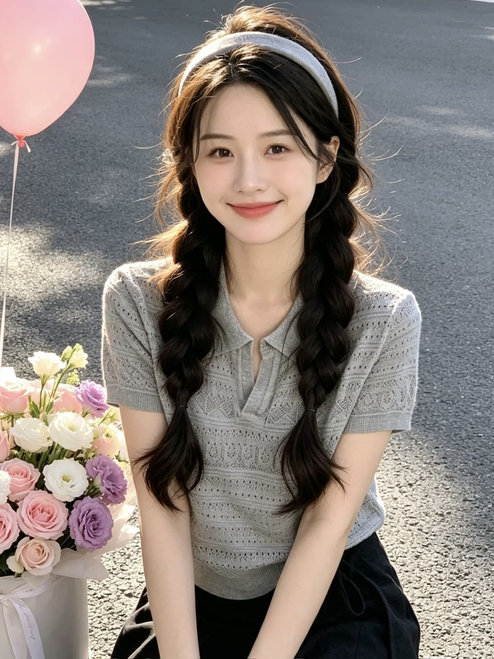 정가 실사 새로운 한 부서 부드러운 바람 폴로 칼라 홀로우 아웃 니트 스웨터 다용도 슬림해 보이는 티셔츠 맨위 상세 이미지 3