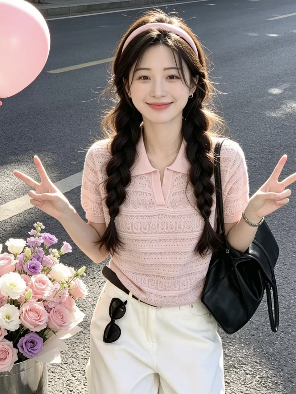 정가 실사 새로운 한 부서 부드러운 바람 폴로 칼라 홀로우 아웃 니트 스웨터 다용도 슬림해 보이는 티셔츠 맨위 상세 이미지 6