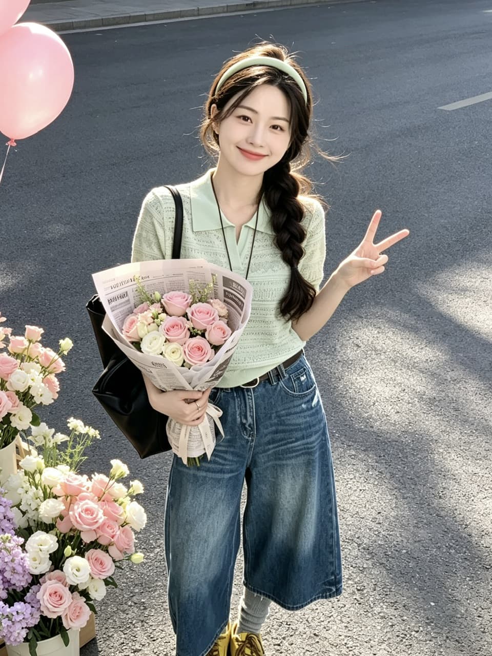 정가 실사 새로운 한 부서 부드러운 바람 폴로 칼라 홀로우 아웃 니트 스웨터 다용도 슬림해 보이는 티셔츠 맨위 상세 이미지 12