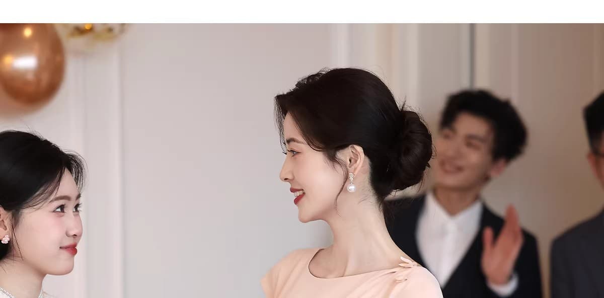 여자 영 엄마 결혼 연회 예복 2026 새로운 품격 안녕하세요. 시어머니 결혼 예복 보통 웨어러블 드레스 상세 이미지 20