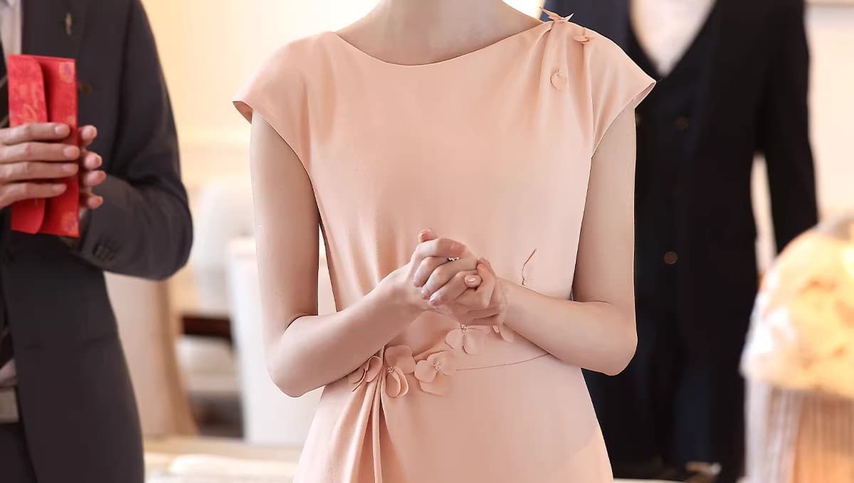 여자 영 엄마 결혼 연회 예복 2026 새로운 품격 안녕하세요. 시어머니 결혼 예복 보통 웨어러블 드레스 상세 이미지 27