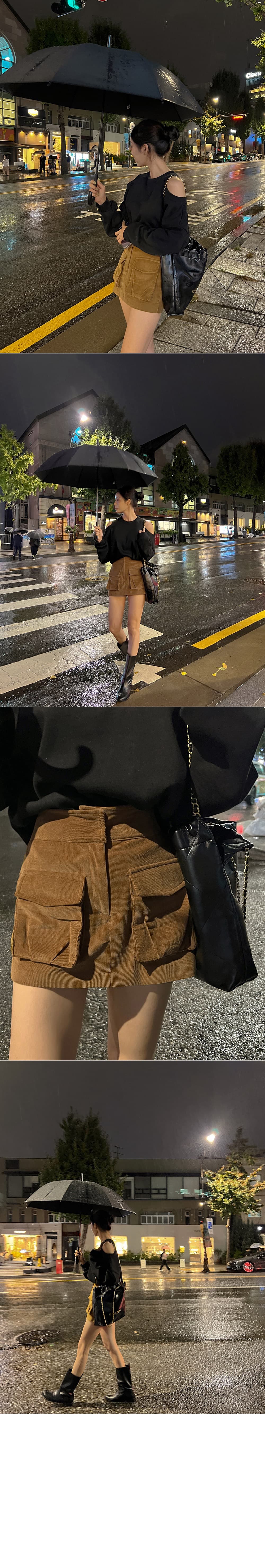 있음 선적 한 부서 디자인 센스 직각 어깨 오프숄더 캐주얼 후드티 상세 이미지 15