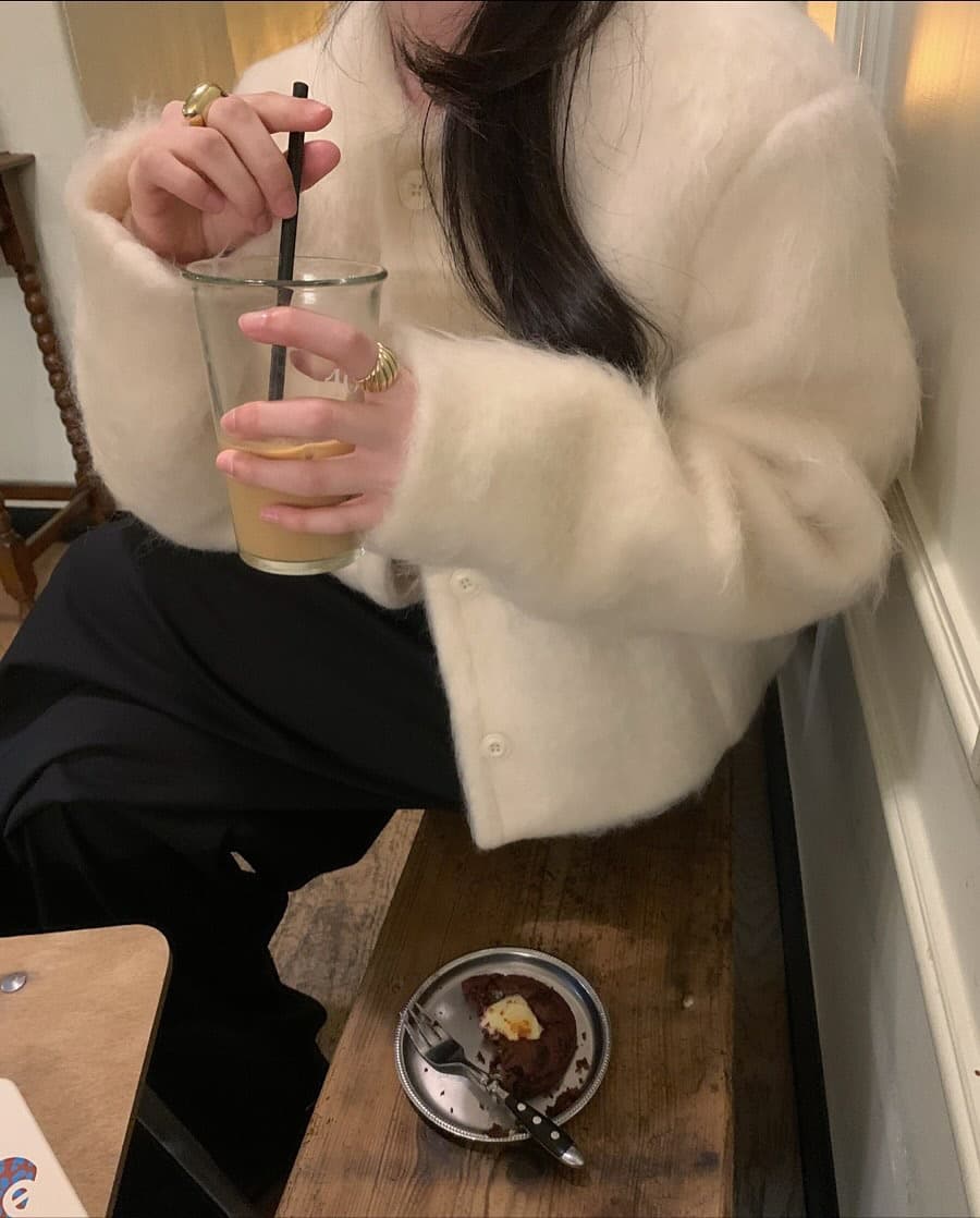 있음 선적 한 부서 부드러운 바람 따뜻한 찹쌀 쇼트 스타일 플리스 긴팔 재킷 상세 이미지 9