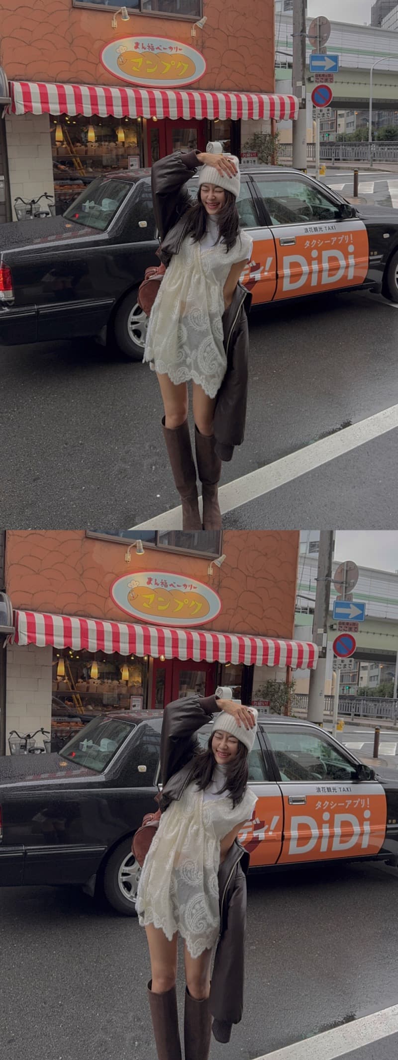 있음 선적 우아함 부드러운 바람 스택 착용 레이스 조끼 원피스 상세 이미지 7