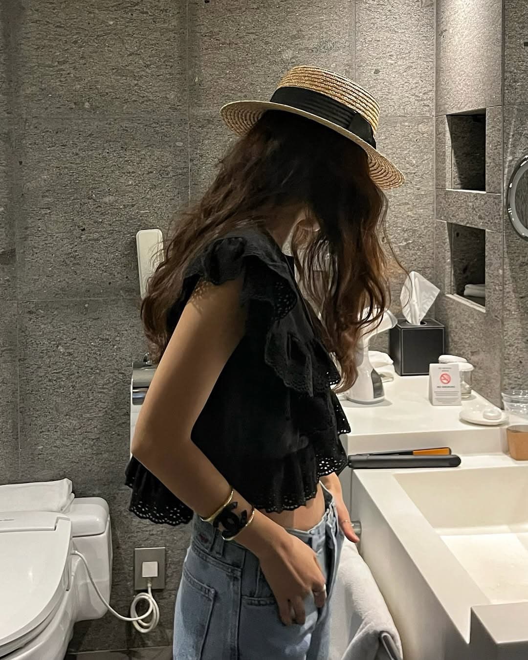 있음 선적 둘 색상 계단식 레이스 패치워크 라운드 넥 이후 레이스업 맨위 상세 이미지 11