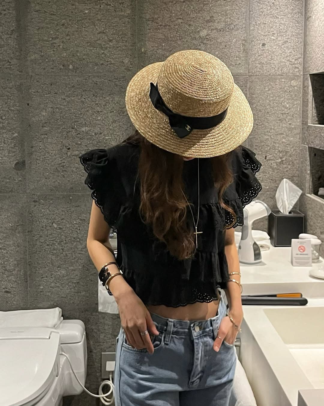 있음 선적 둘 색상 계단식 레이스 패치워크 라운드 넥 이후 레이스업 맨위 상세 이미지 13