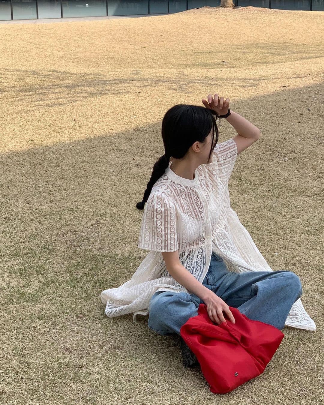 있음 선적 둘 색상 절묘한 작은 스탠드 칼라 자수 드레스 상세 이미지 8