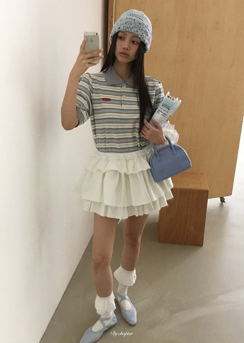 있음 선적 둘 색상 연령 감소 스트라이프 패치워크 색상 폴로 칼라 polo 반팔 티셔츠 상세 이미지 2