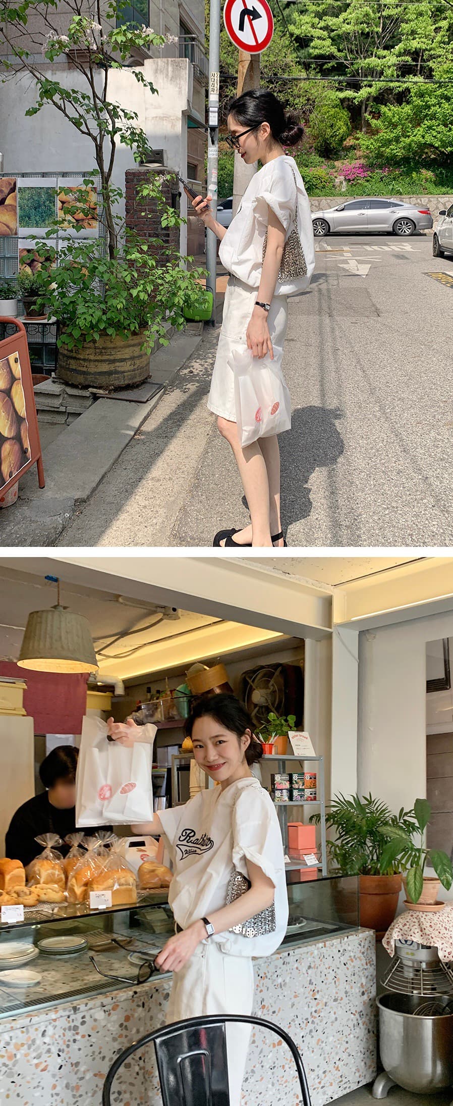 있음 선적 삼색 클래식 아메리칸 캐주얼 자수 알파벳 반팔 재킷 상세 이미지 5