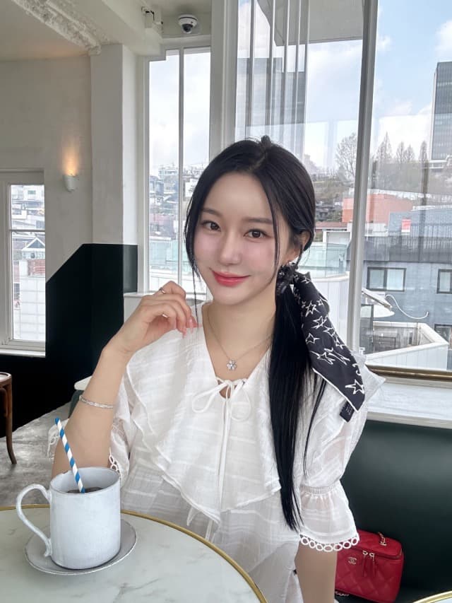 있음 선적 둘 색상 주간 실크 어둠 체크무늬 프릴 드레스 상세 이미지 37