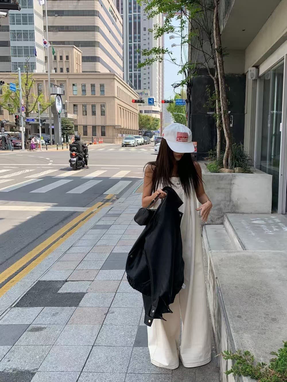 있음 선적 둘 색상 디자인 센스 캐주얼 멜빵 바지 올인원 바지 상세 이미지 10