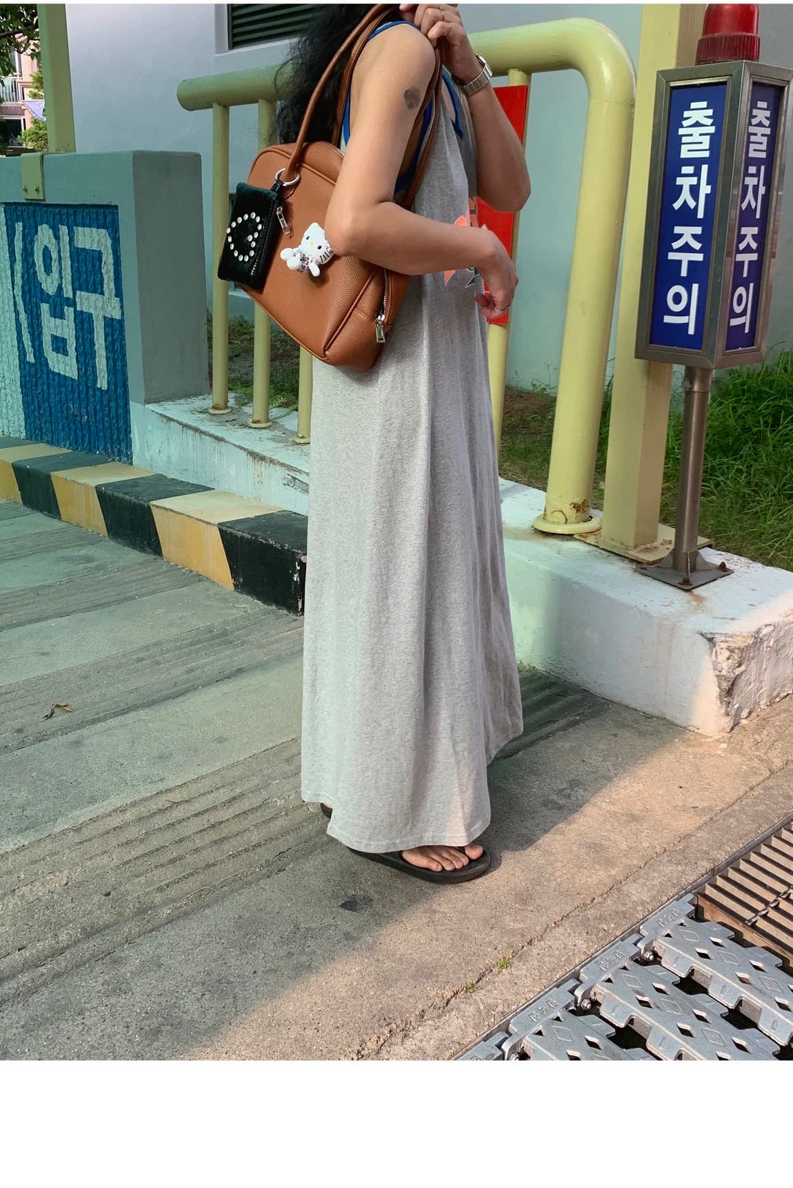 있음 선적 아메리칸 캐주얼 운동 바람 프린트 드레스 상세 이미지 3