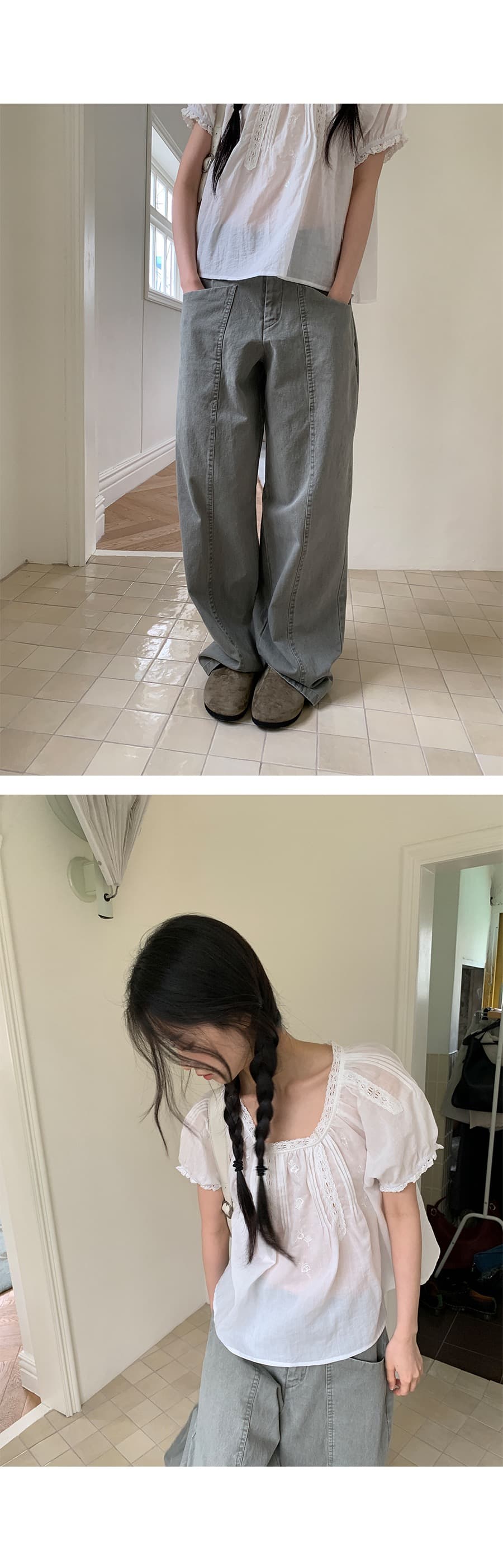 있음 선적 한 부서 느슨함 센스 장미 자수 패치워크 레이스 라미 차가운 센스 맨위 상세 이미지 8