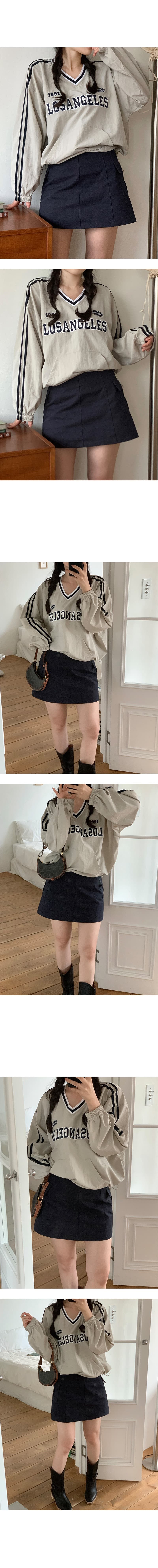 있음 선적 삼색 아메리칸 캐주얼 자수 알파벳 펌프 로프 디자인 긴팔 후드티 상세 이미지 8