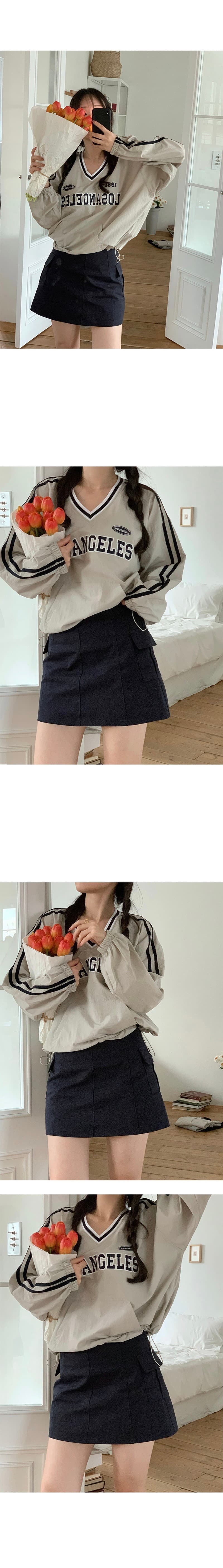 있음 선적 삼색 아메리칸 캐주얼 자수 알파벳 펌프 로프 디자인 긴팔 후드티 상세 이미지 10