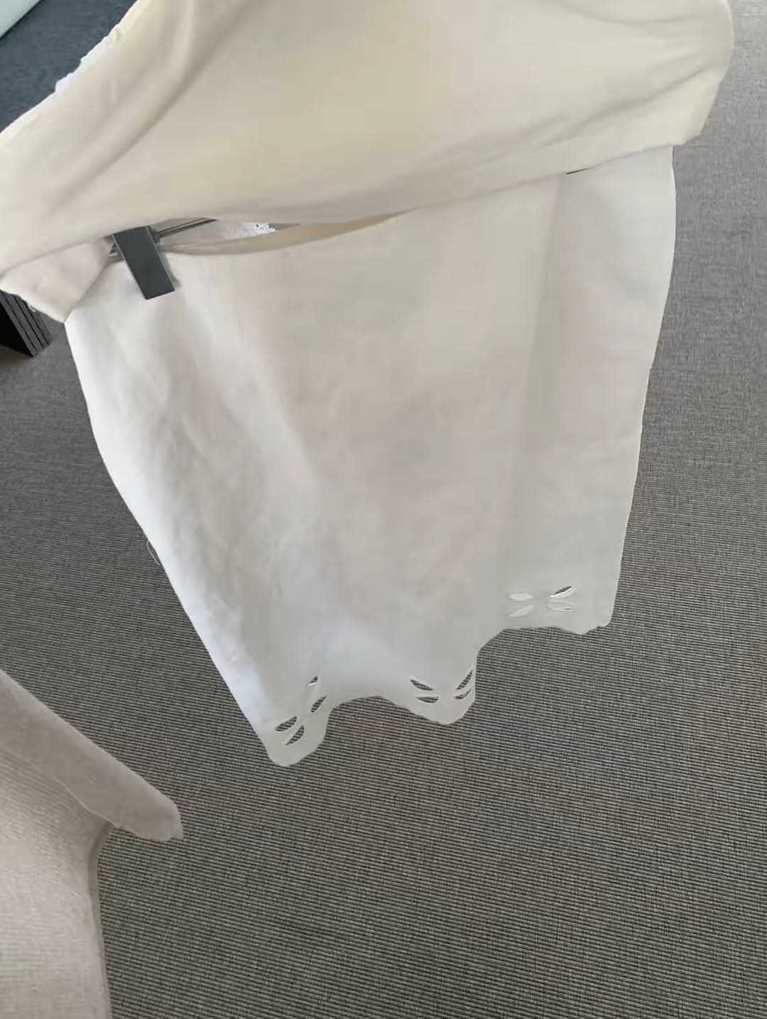 있음 선적 한 부서 보 주님 슈퍼 있음 품격 작은 심장 기계 클로버 홀로우 아웃 자수 몸매 가꾸기 반신 스커트 상세 이미지 11