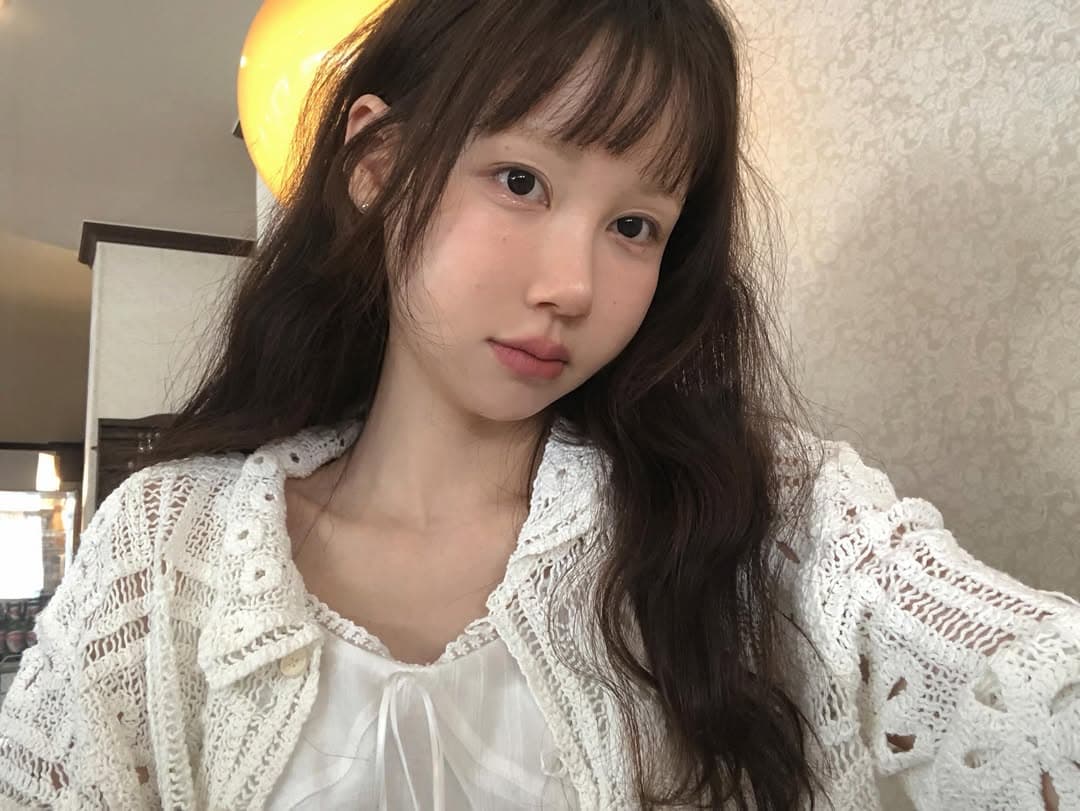 한 부서 달콤함 훅 제직 홀로우 아웃 폴로 칼라 맨위 싱글 줄 버튼 상세 이미지 4