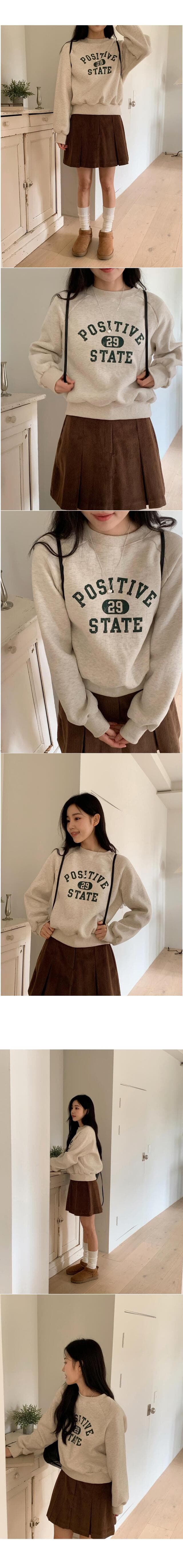 있음 선적 둘 색상 한 부서 캐주얼 털이 있는 삽입 어깨 소매 털이 있는 프린트 후드티 상세 이미지 1