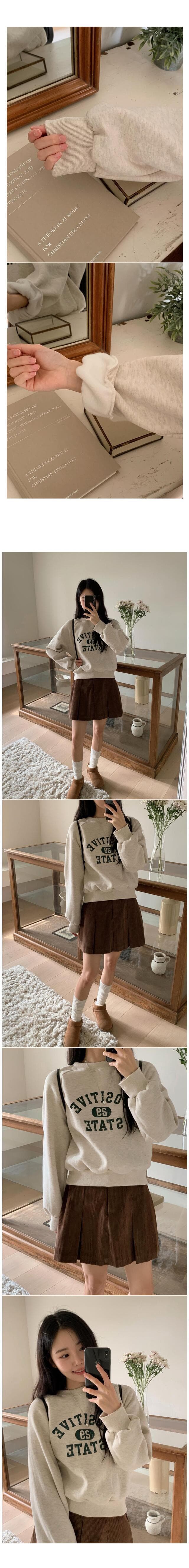 있음 선적 둘 색상 한 부서 캐주얼 털이 있는 삽입 어깨 소매 털이 있는 프린트 후드티 상세 이미지 2