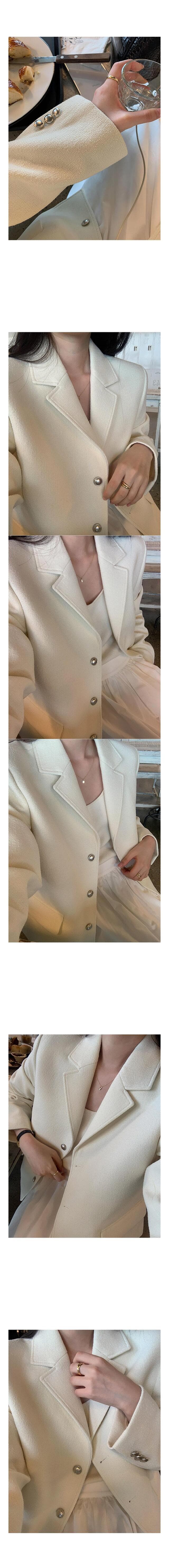 있음 선적 둘 색상 한 부서 출퇴근 정장 폴로 칼라 트위드 재킷 싱글 줄 버튼 상세 이미지 7