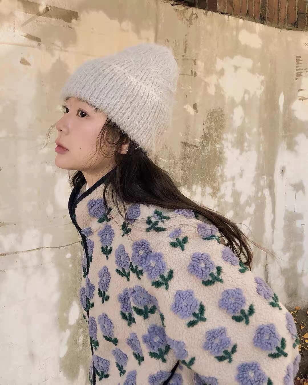 있음 선적 한 부서 색상 3 차원 꽃 배색 다용도 양털 보온 면 옷 상세 이미지 3