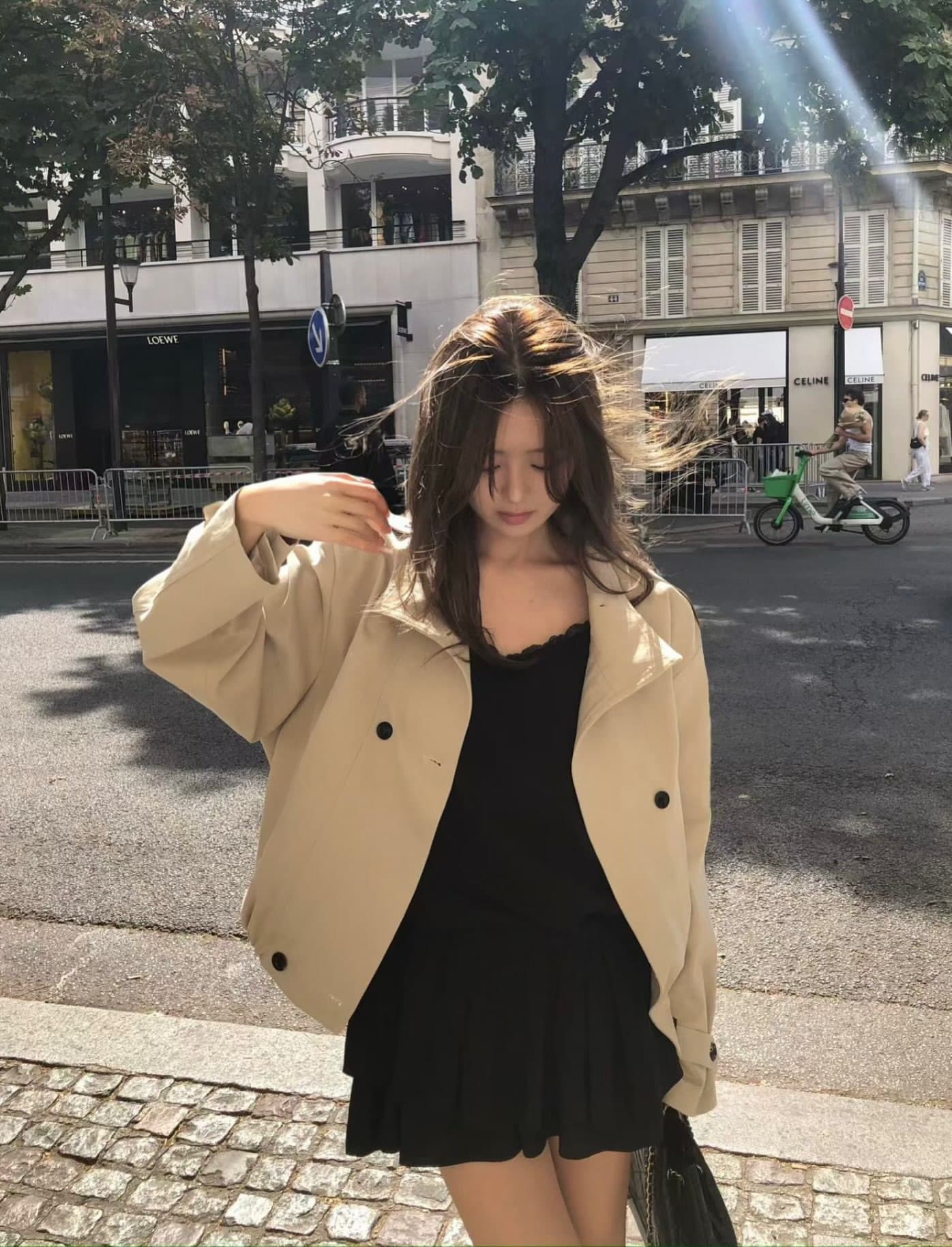 있음 밖으로 크기 업데이트 한 부서 보 주님 분위기 센스 루즈핏 캐주얼 재킷 이중 버튼 상세 이미지 7