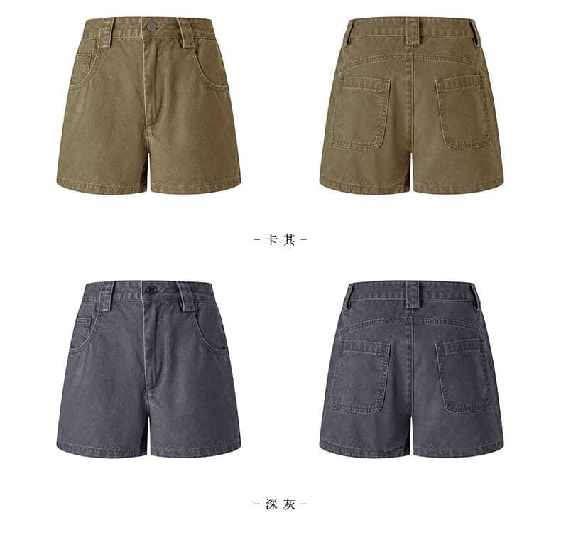 실사 워시 퇴색 한 어두운 회색 스트레이트 청바지 품격 하이웨이스트 캐주얼 반바지 여성 한 마디 넓은 다리 청바지 상세 이미지 4