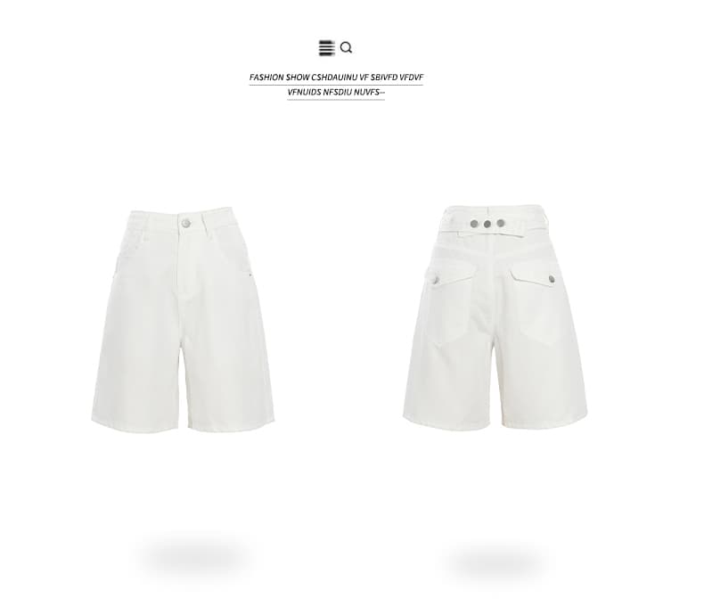 실사 아메리칸 레트로 루즈핏 넓은 다리 오부 바지 다용도 이후 조정 버클 디자인 여름 새로운 청바지 여성 상세 이미지 8