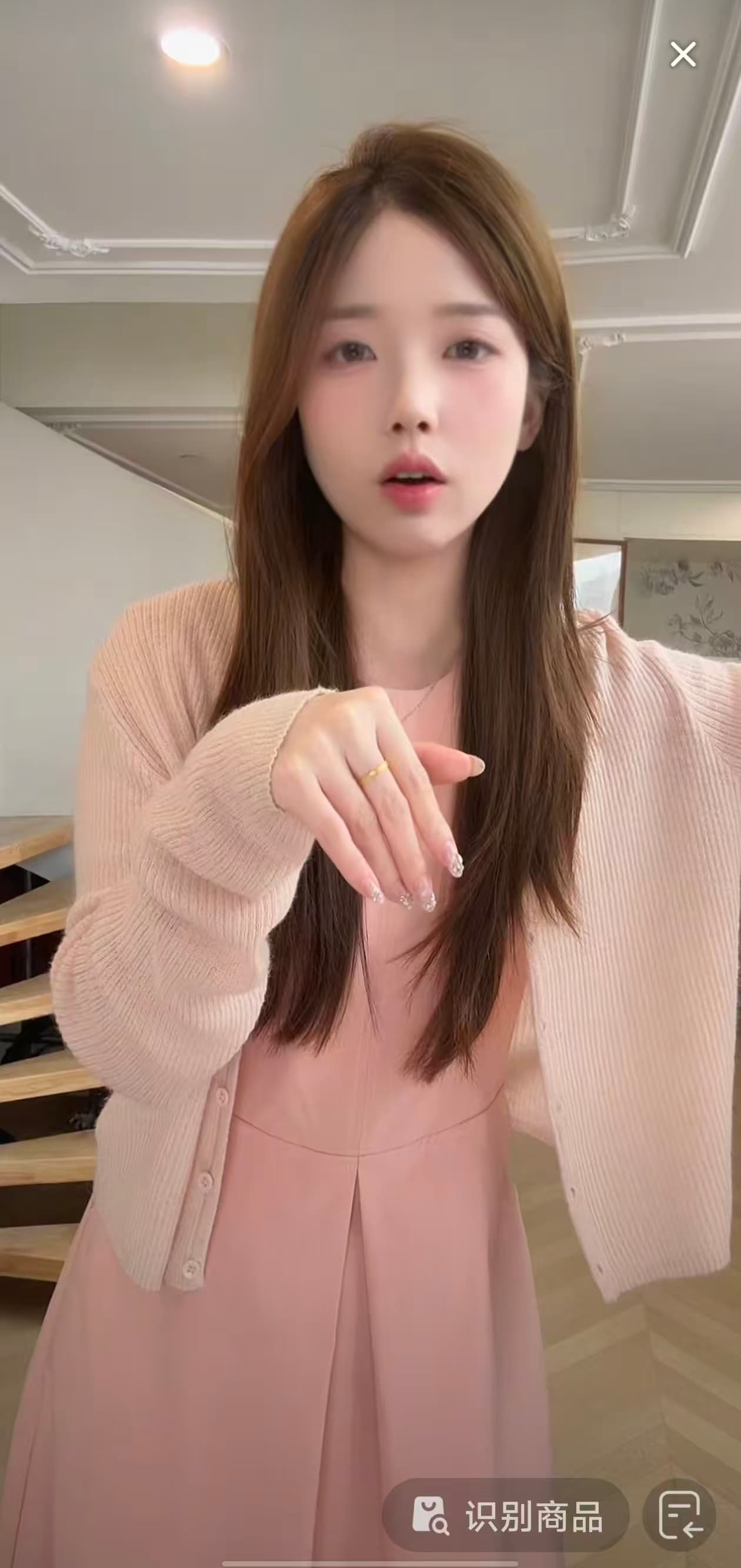 한 부서 이른 봄 품격 민소매 슬림해 보이는 한 마디 핑크색 다용도 드레스 상세 이미지 1