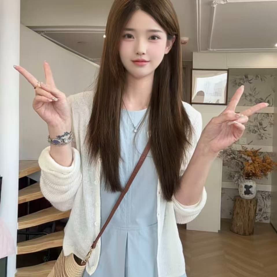 한 부서 이른 봄 품격 민소매 슬림해 보이는 한 마디 핑크색 다용도 드레스 이미지 5