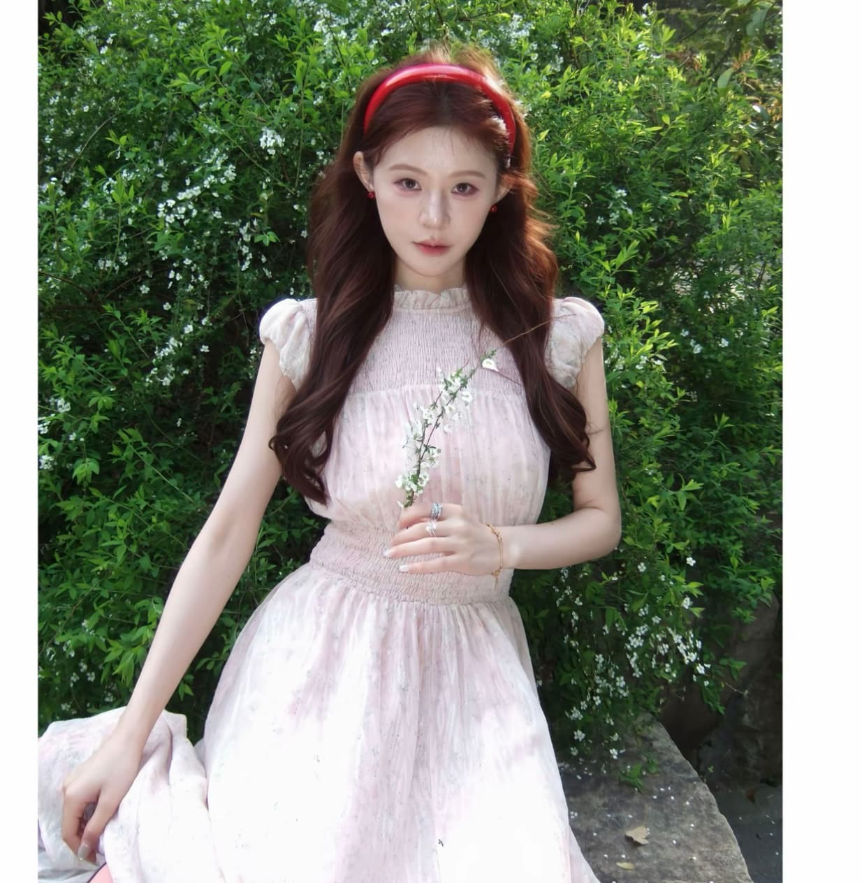 자유 휴가 명중 가져 가라. 공예 전단 꽃 공예 3 차원 엠보싱 아름다움 조용한 핑크색 드레스 이미지 3