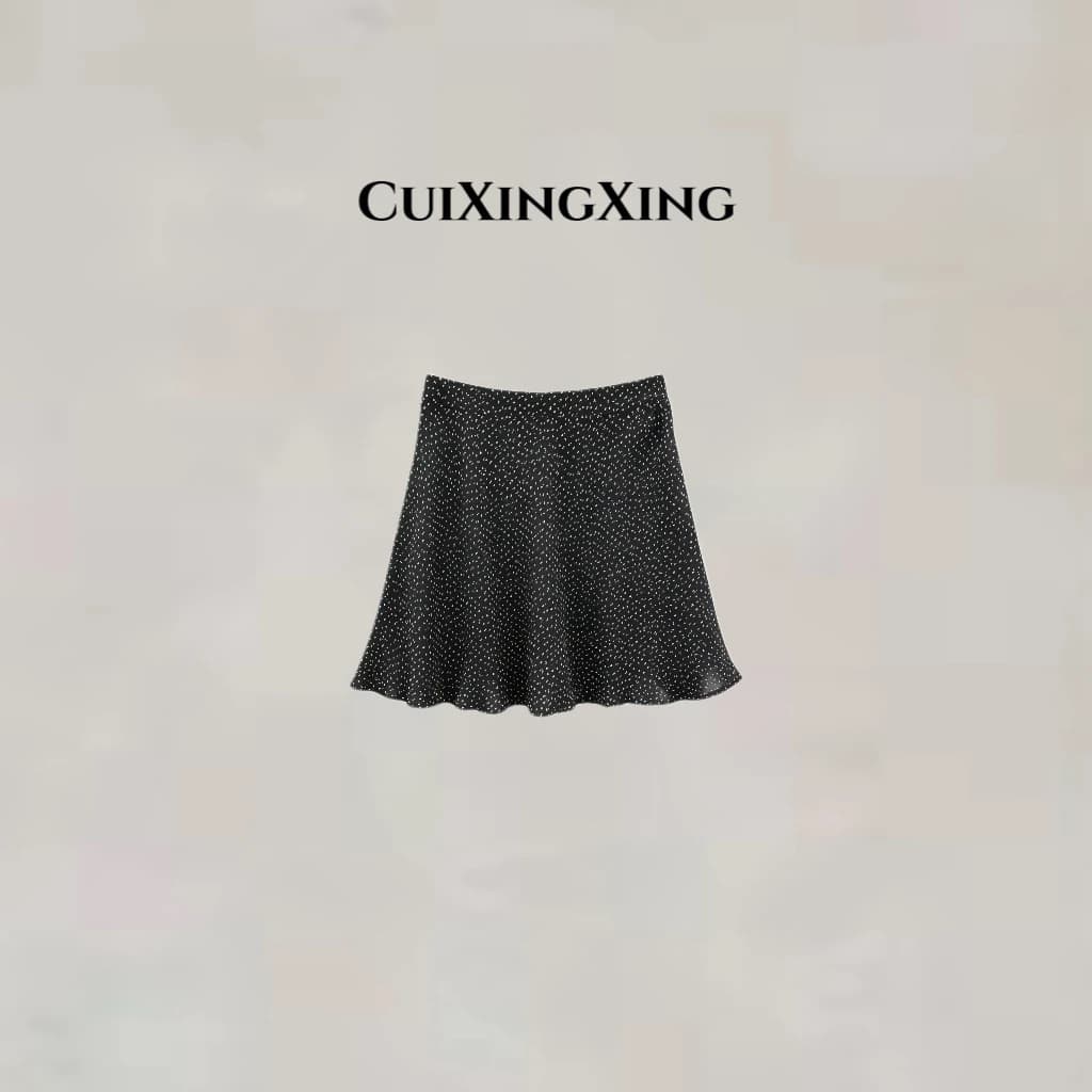 cuixingxing 사람들 실크 품격 프랑스식 반신 스커트 37292 상세 이미지 1