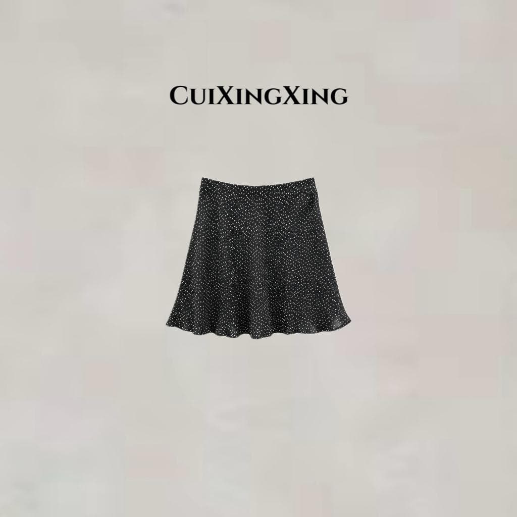cuixingxing 사람들 실크 품격 프랑스식 반신 스커트 37292 상세 이미지 2