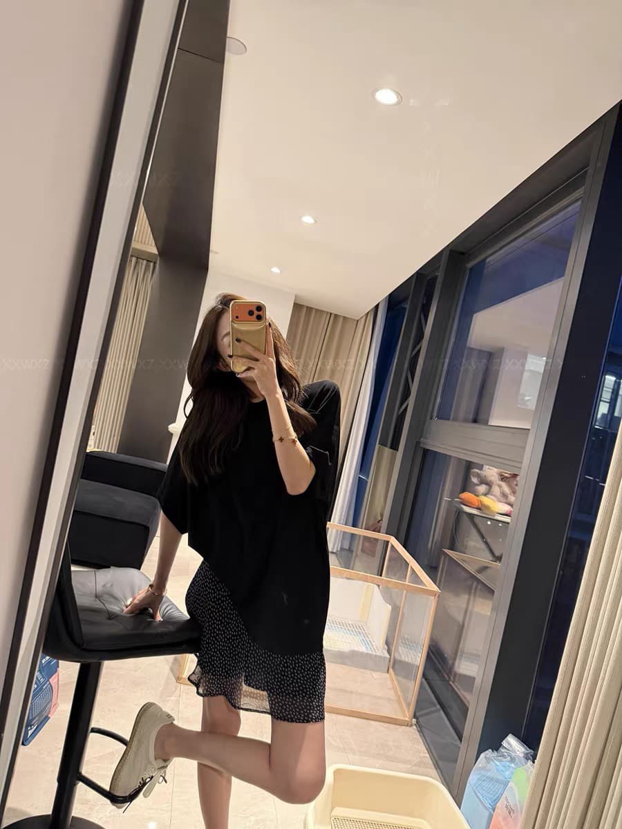 한 부서 작은 청신 연령 감소 부드러운 패션 고급 센스 치마 우아함 소녀 전원 바람 품격 프랑스식 반신 스커트 이미지 2