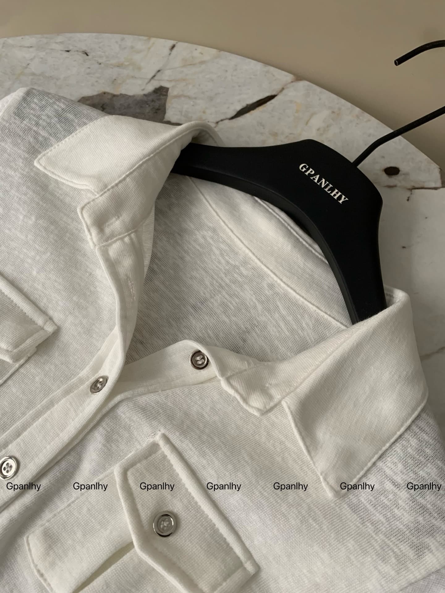 yolo shop 핫걸 주간 접시 니트 반팔 신축성 워크웨어 여성 셔츠 화이트 POLO 칼라 다용도 맨위 상세 이미지 6