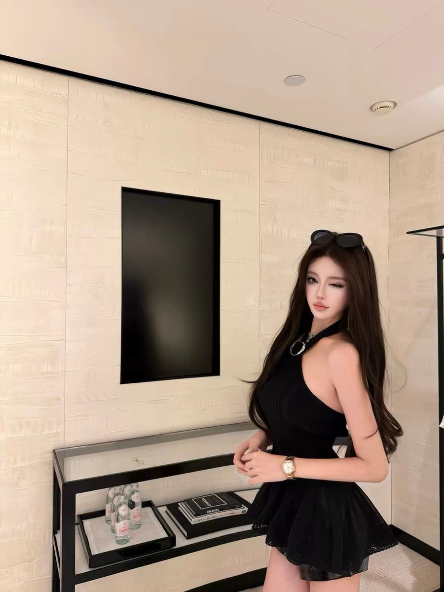 안녕하세요. 팬 팬 청각 장애인 슬림해 보이는 종이 사람들 샤오시엔 행침 목 백리스 니트 조끼 矜贵 품격 맨위 이미지 3