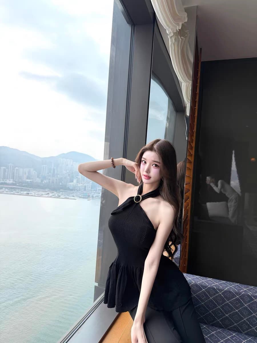 안녕하세요. 팬 팬 청각 장애인 슬림해 보이는 종이 사람들 샤오시엔 행침 목 백리스 니트 조끼 矜贵 품격 맨위 상세 이미지 2