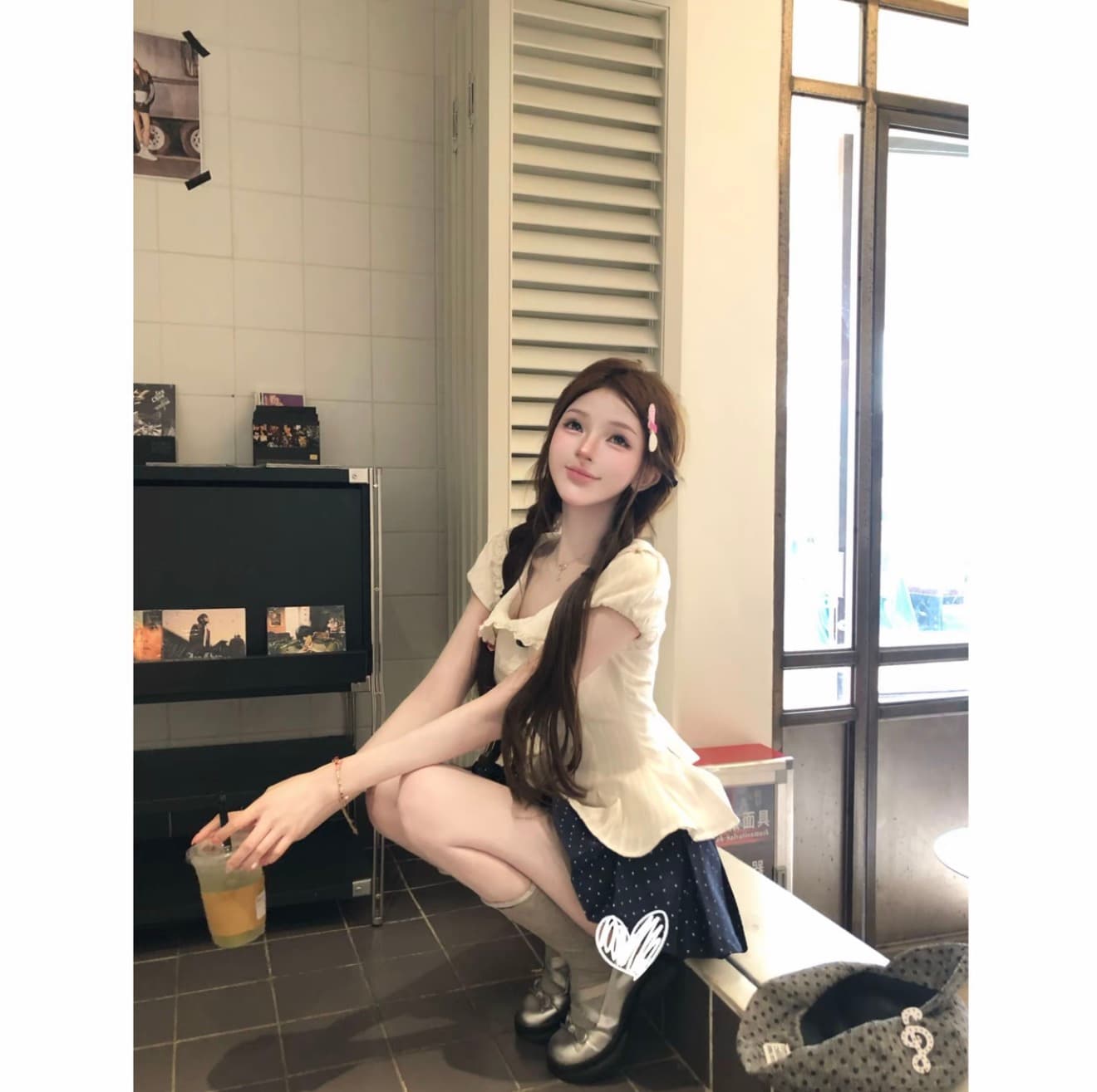루이 茜 웨이 Sher S 바다 소금 우유 표지 순수한 욕망 핫걸 바람 중국 스타일 의류 맨위 치마 바지 r66582-1h 이미지 3
