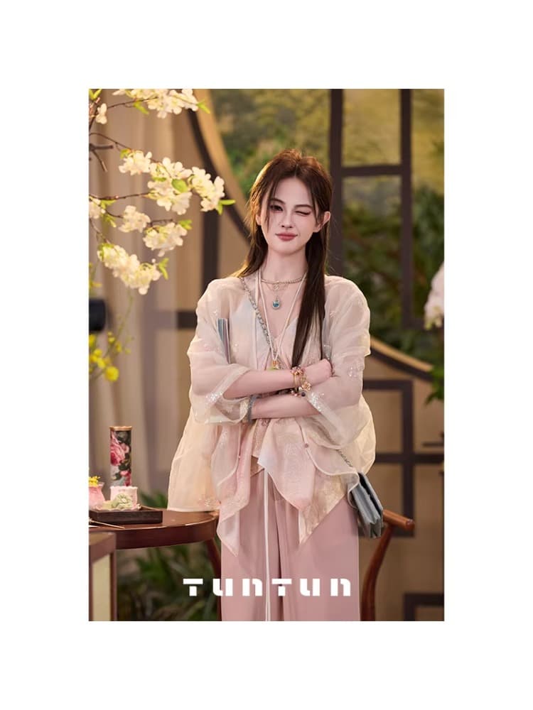 삼키기 tunt 봄 여름 Pinellia 향기로운 작은 셔츠 상세 이미지 5