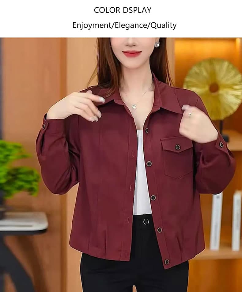 실사 2026 년 가을 의상 새로운 폭발 품격 셔츠 셔츠 루즈핏 표지 배 맨위 엄마 다용도 오픈 가디건 여성 상세 이미지 5