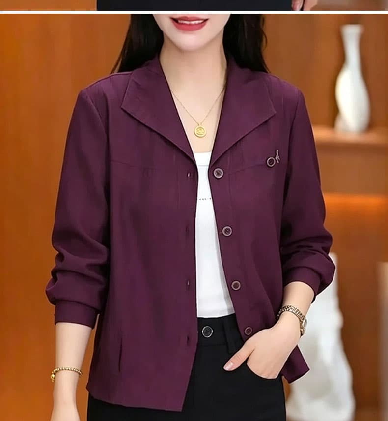 실사 2026 년 가을 의상 새로운 폭발 품격 셔츠 셔츠 루즈핏 작은 대중 맨위 엄마 다용도 오픈 가디건 여성 상세 이미지 10