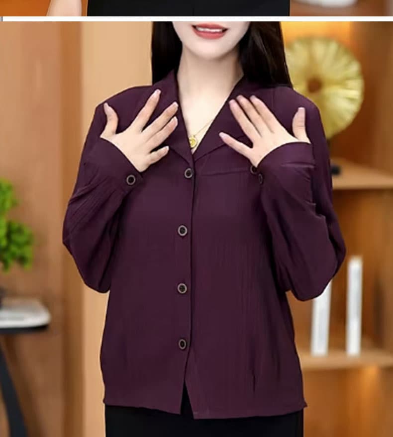 실사 2026 년 가을 의상 새로운 폭발 품격 셔츠 셔츠 루즈핏 작은 대중 맨위 엄마 다용도 오픈 가디건 여성 상세 이미지 11